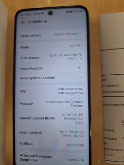 Honor 200 Smart 5G, 4GB/256GB,záruka - 3