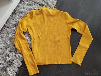 Dámsky žltý pulóver M/38 Pull&Bear - 3
