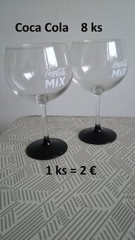Krígle, Coca Cola, vodové poháre - 3