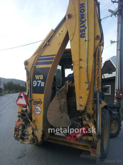 Rýchloupínač Miller na Komatsu WB93 - 3