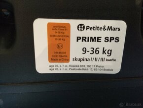 Predám autosedačku Petite&Mars SPS - 3