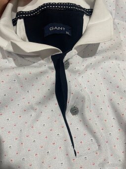 Pánska biela polokošeľa Gant - 3