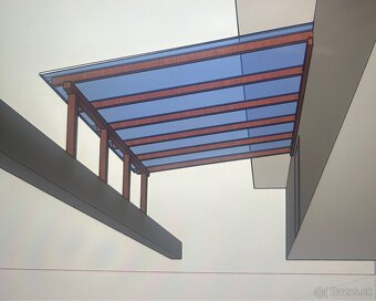 Pergola / prístrešok na mieru – s priesvitnou strechou - 3