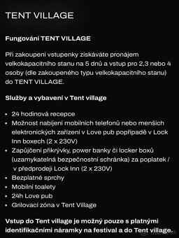 Tent village ubytovanie Beats for Love 3os /Fresh and Black - 3