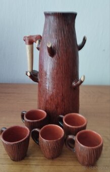 Keramický džbán s pohárikmi - Pozdišovce - 3