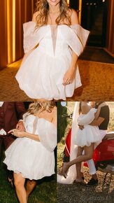 Popolnočné šaty / svadobné šaty - 3