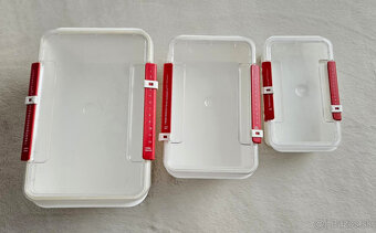 Praktická súprava 3 dóz na potraviny s viečkom, 3 ks - 3