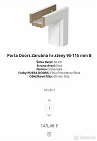 Potra Doors dvere+zárubna NOVÉ ZABALENÉ - 3