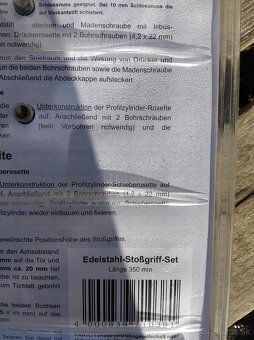 Madlo dveri nerezové plus klucka - 3