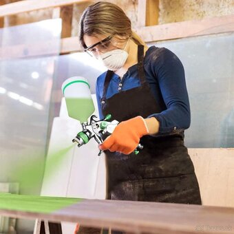 Profesionálna striekacia pištoľ HVLP, 3 trysky 1,4 mm 1,7 mm - 3