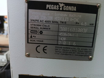 Predám pásovú pílu PEGAS 300x300 HERKULES A-CNC - 3