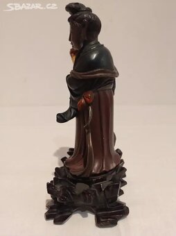 Starožitná soška z takeového dřeva - 3