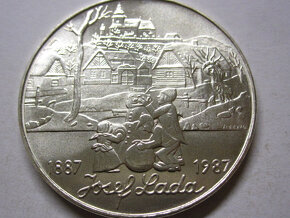 Strieborná 500 Kčs 1987 Lada - TOP stav - 3