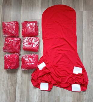 biele návleky na stoličky s vysokým operadlom - 3