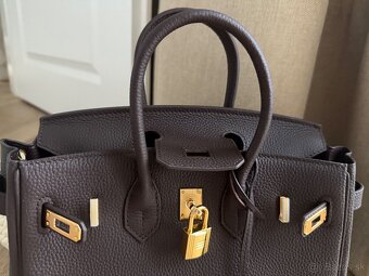 Cokoladova kozena kabelka 25 cm iconic - 3