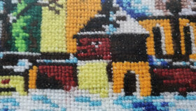 Obraz vysivany - kostolik - 3