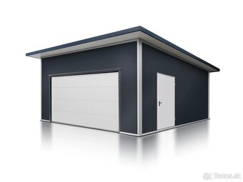 Zateplená garáž zo sendvičového panelu 6x6m. - 3