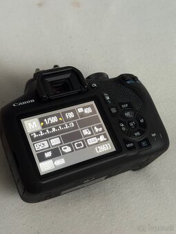 Canon EOS 2000D + 18–55mm + 2 batérie + SD karta – ako nový - 3