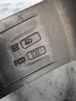 Alu disky 5x108 r18 na Ford + zimné pneumatiky 235/40 r18 - 3