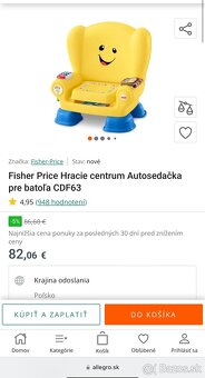 Fisher-Price interaktívne kresielko - 3