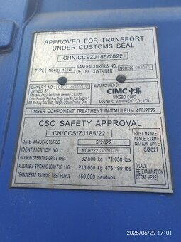 40´HC lodný kontajner ročník 2022 - 3