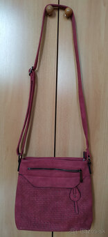 Vínovo- červenácrossbody kabelka - 3