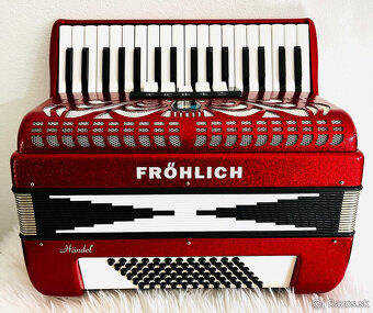 Predám akordeón Weltmeister-Fröhlich Handel 72 basový - kval - 3