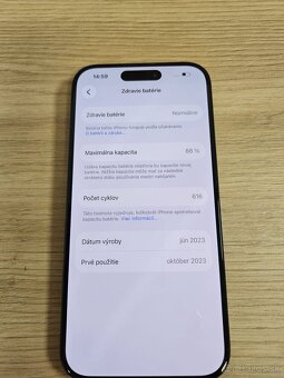 Apple iPhone 15 Pro - 256GB - Bateria 88% - 3