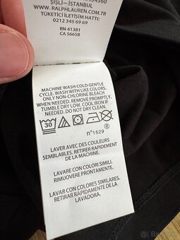 Tričko Ralph Lauren čierne basic M - 3