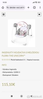 Hojdačka s melódiou INGENUITY - 3