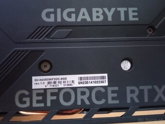 (rezervované) Predám GIGABYTE RTX 4060 WINDFORCE OC 8GB - 3