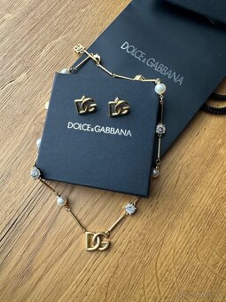 Nová nenosena sada náušníc a nahrdelnika D&G - 3