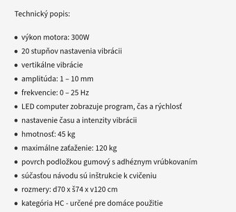 Vibračny posiľnovací stroj - 3