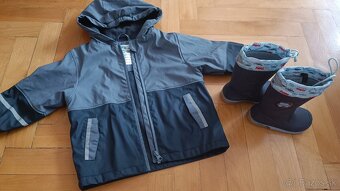 Nepremokava bunda 86/92 + gumaky 22 - 3