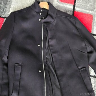 Čierny slim kabát - 3