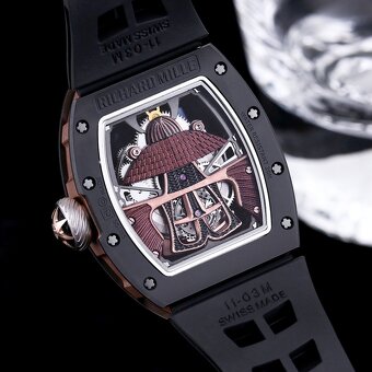 Pánske hodinky RM047 Tourbillon s automatickým mechanizmom - 3