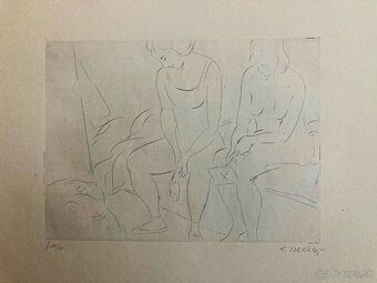 E. Nevan - Odpočívající tanečnice (12 grafík),1946 - 3