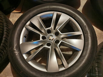 Škoda Kodiaq - orig. 18" alu s letnými pneu DOT 24 a 22 - 3