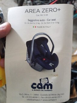 CAM Autosedačka Area Zero+ 0-13kg - 3