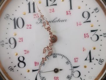 Obrovské kapesní hodinky Regulateur 67mm s průhlednou pracho - 3