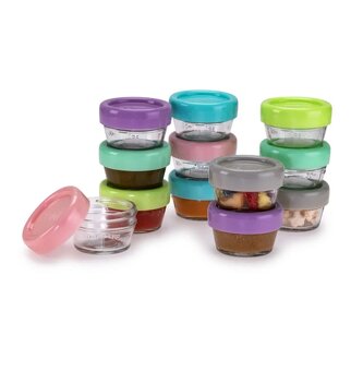 Sklenené dózičky Melii 59ml - 12ks - 3