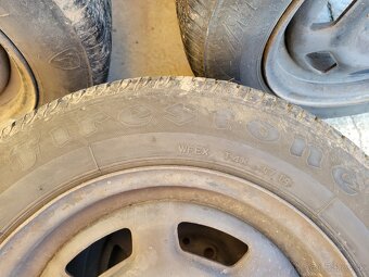 Predám letné pneumatiky na plechových diskoch R14 - 3