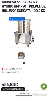Predám novú elektrickú bubnovú šklbačku na hydinu NEPOUŽITA - 3