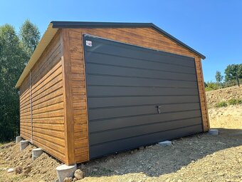 Plechová garáž 4x6m - 3