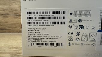 NOTHING PHONE 3A 12 GB 256 GB BIELY - 3
