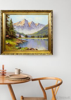 Hory a jazero, H.Dolanski, 710 × 610 mm - 3