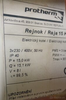 Elektrický kotol Protherm 15kw - 3