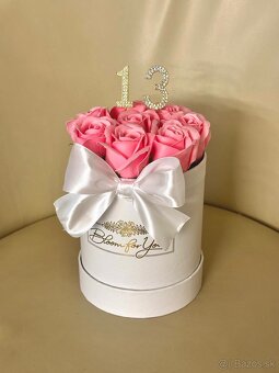 Box mydlových ruží so zápisom - 3