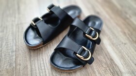 nové ZaraHome kožené sandále/šlapky, vel.39 - 3