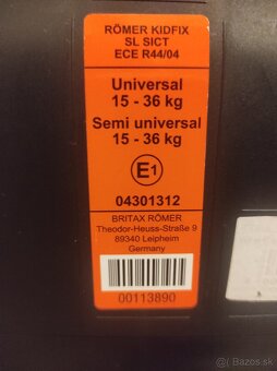 Autosedačka Britax Romer - 3